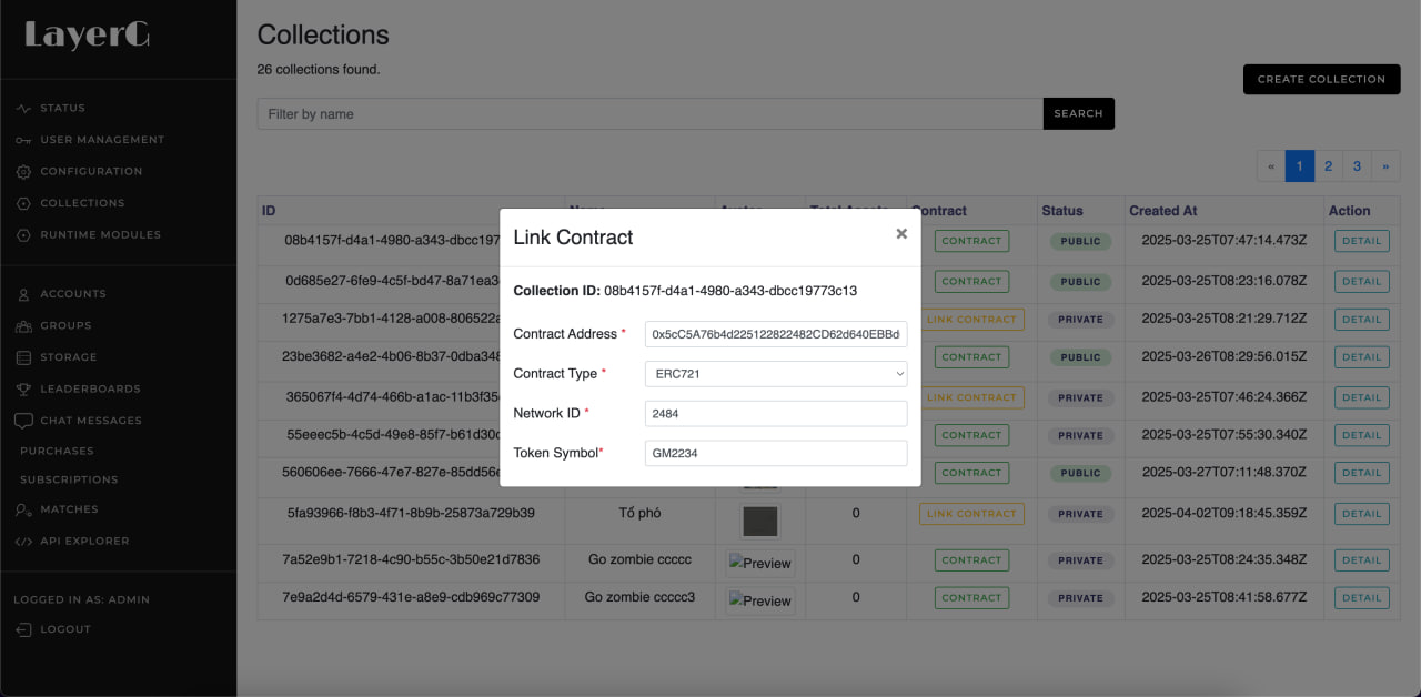 Link 1 Contract